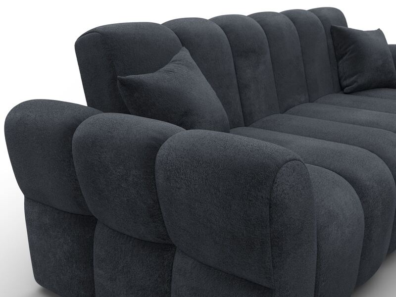 Диван-книжка Лига-111, Велюр, TOWER 11 темно-серый