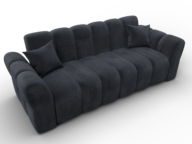 Диван-книжка Лига-111, Велюр, TOWER 11 темно-серый