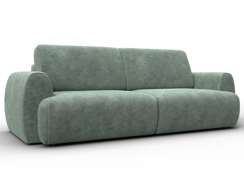 Диван прямой Лига-115 НПБ, Велюр, BRUT 08 зеленый