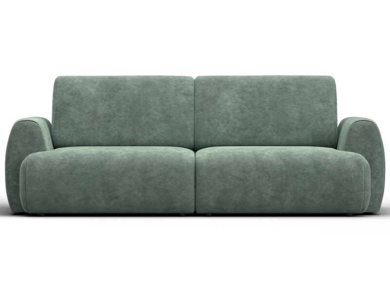 Диван прямой Лига-115 НПБ, Велюр, BRUT 08 зеленый