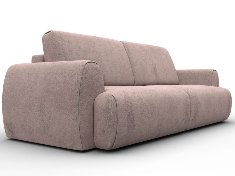 Диван прямой Лига-115 НПБ, Велюр, TOWER 05 бежевый