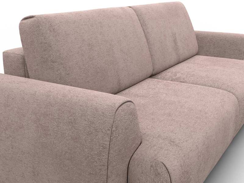 Диван прямой Лига-115 НПБ, Велюр, TOWER 05 бежевый