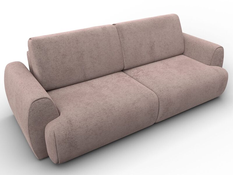 Диван прямой Лига-115 НПБ, Велюр, TOWER 05 бежевый