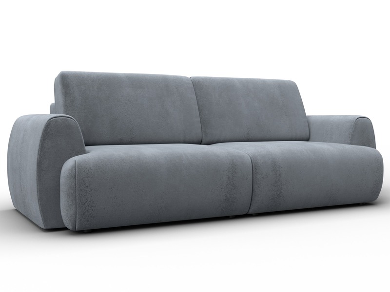 Диван прямой Лига-115 НПБ, Велюр, TOWER 10 серый