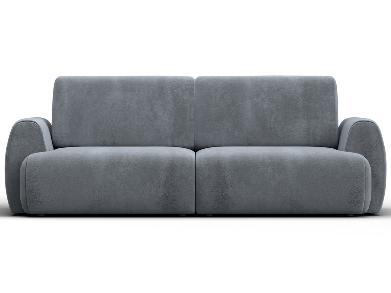 Диван прямой Лига-115 НПБ, Велюр, TOWER 10 серый