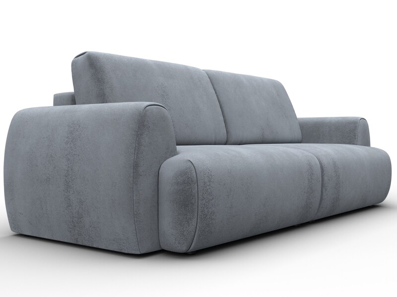 Диван прямой Лига-115 НПБ, Велюр, TOWER 10 серый