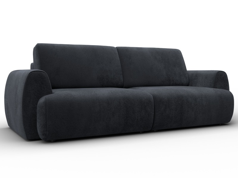 Диван прямой Лига-115 НПБ, Велюр, TOWER 11 темно-серый