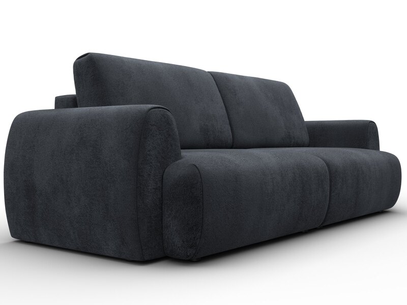 Диван прямой Лига-115 НПБ, Велюр, TOWER 11 темно-серый