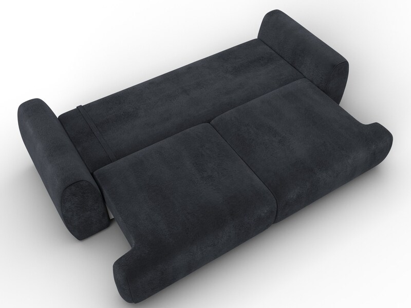 Диван прямой Лига-115 НПБ, Велюр, TOWER 11 темно-серый