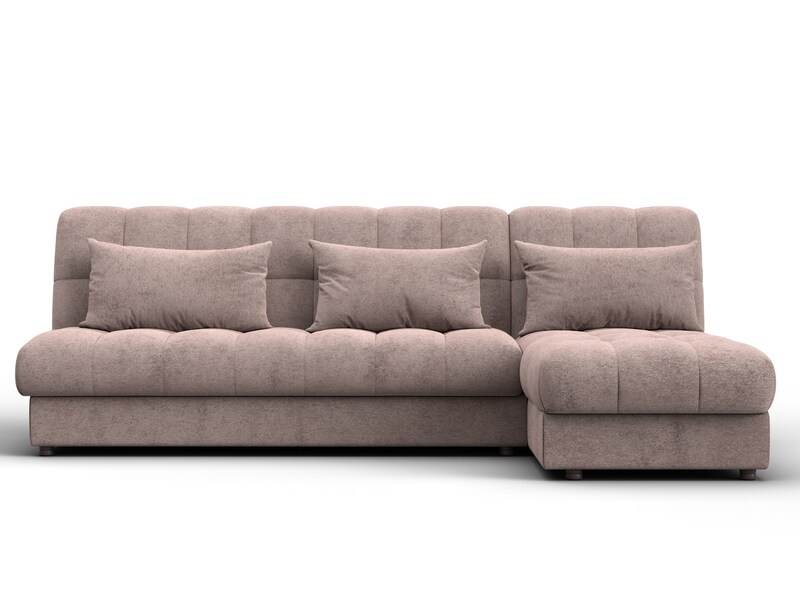 Диван угловой Лига-116 НПБ угол правый, Велюр, TOWER 05 бежевый