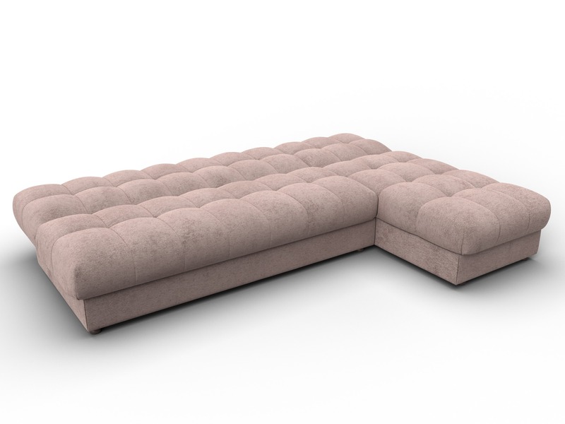 Диван угловой Лига-116 НПБ угол правый, Велюр, TOWER 05 бежевый