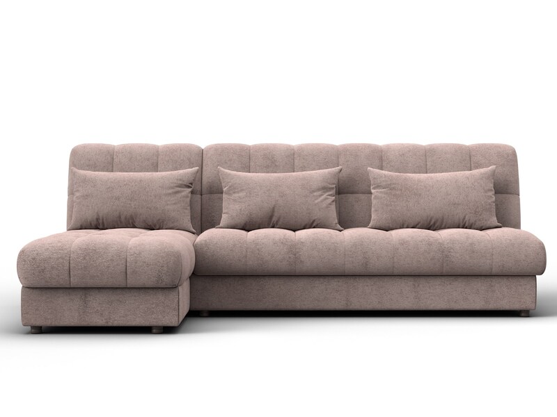 Диван угловой Лига-116 НПБ угол левый, Велюр, TOWER 05 бежевый