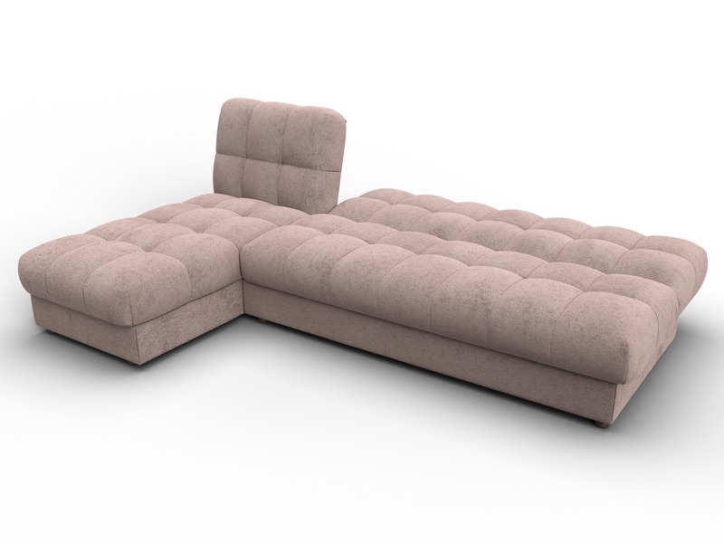 Диван угловой Лига-116 НПБ угол левый, Велюр, TOWER 05 бежевый