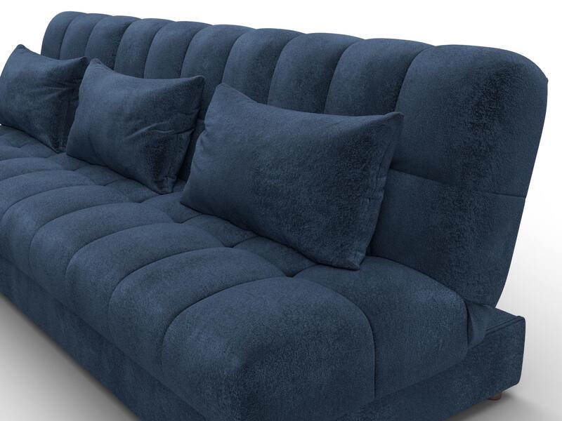 Диван угловой Лига-116 НПБ угол левый, Велюр, TOWER 13 синий