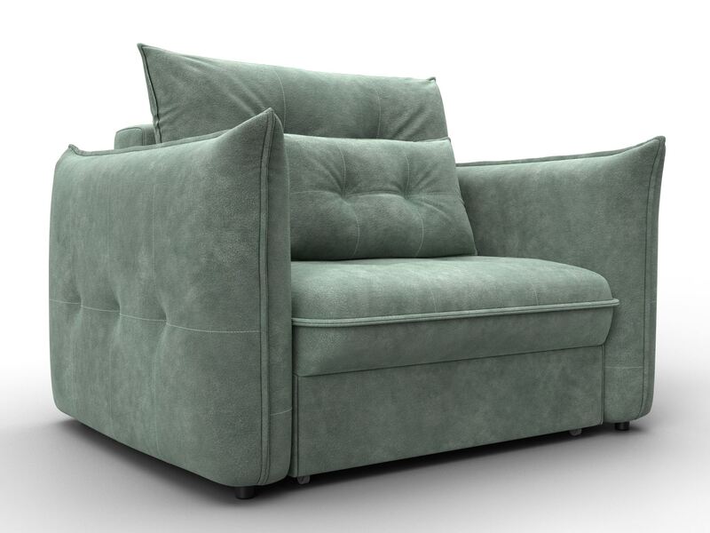 Кресло Лига-100 НПБ, Велюр, BRUT 08 зеленый