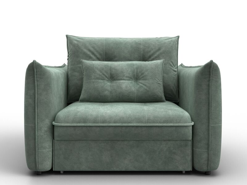 Кресло Лига-100 НПБ, Велюр, BRUT 08 зеленый