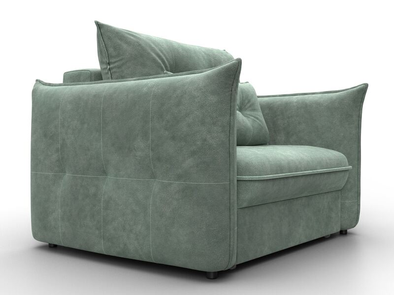 Кресло Лига-100 НПБ, Велюр, BRUT 08 зеленый