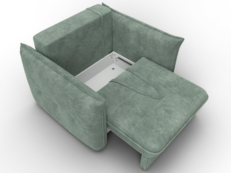 Кресло Лига-100 НПБ, Велюр, BRUT 08 зеленый