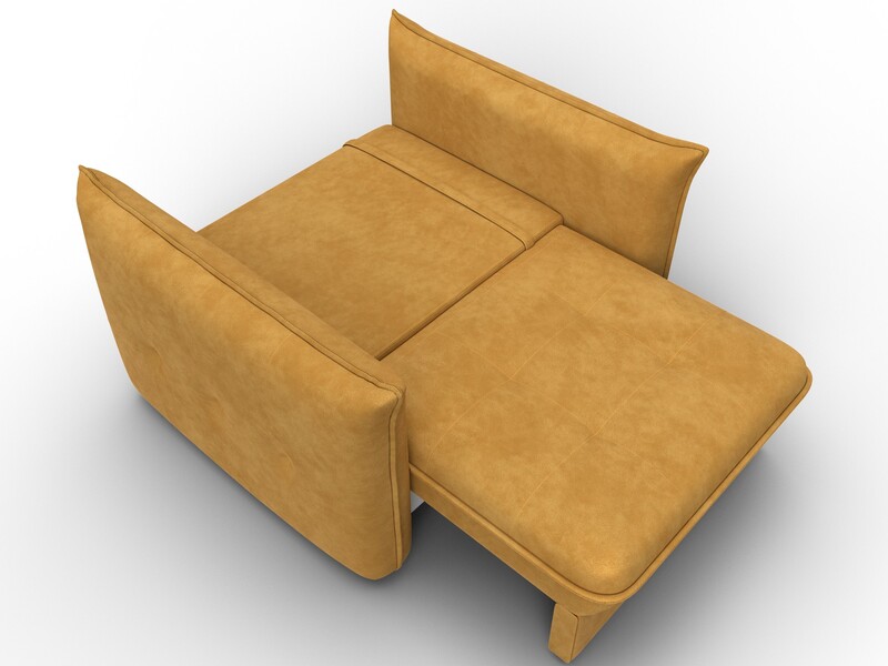 Кресло Лига-100 НПБ, Велюр, BRUT 10 желтый