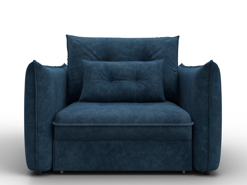 Кресло Лига-100 НПБ, Велюр, BRUT 11 синий