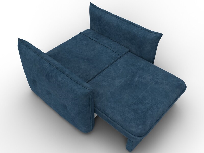 Кресло Лига-100 НПБ, Велюр, BRUT 11 синий