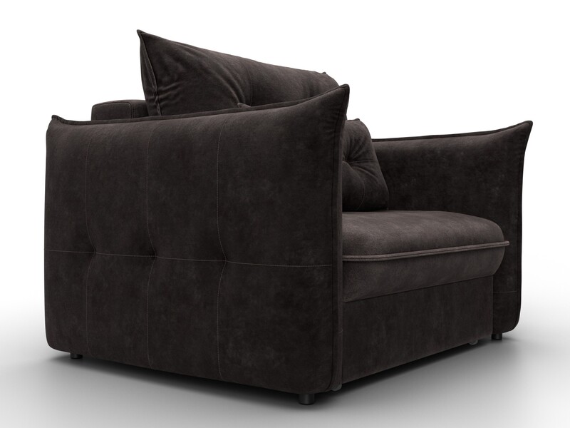 Кресло Лига-100 НПБ, Велюр, BRUT 17 коричневый