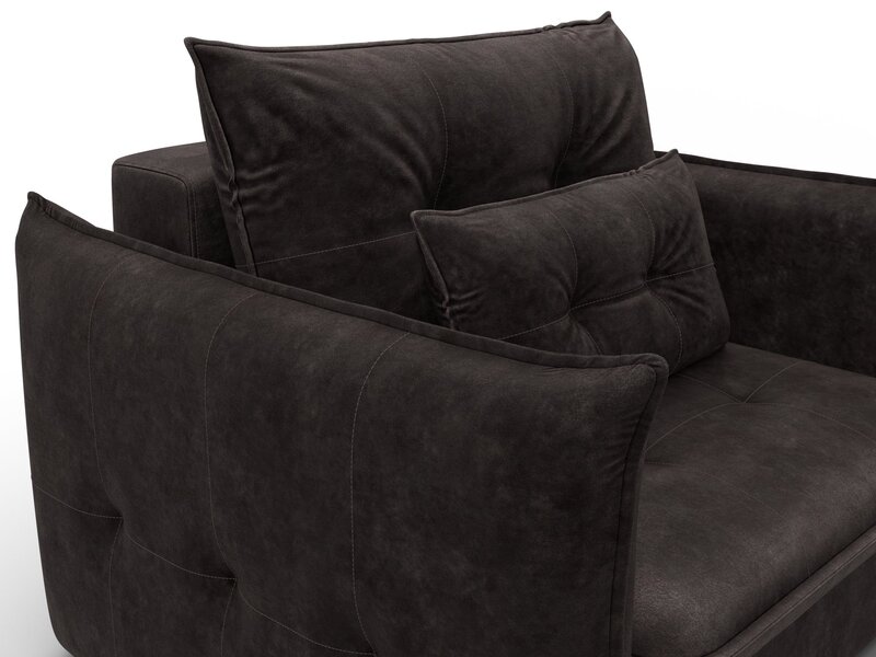 Кресло Лига-100 НПБ, Велюр, BRUT 17 коричневый