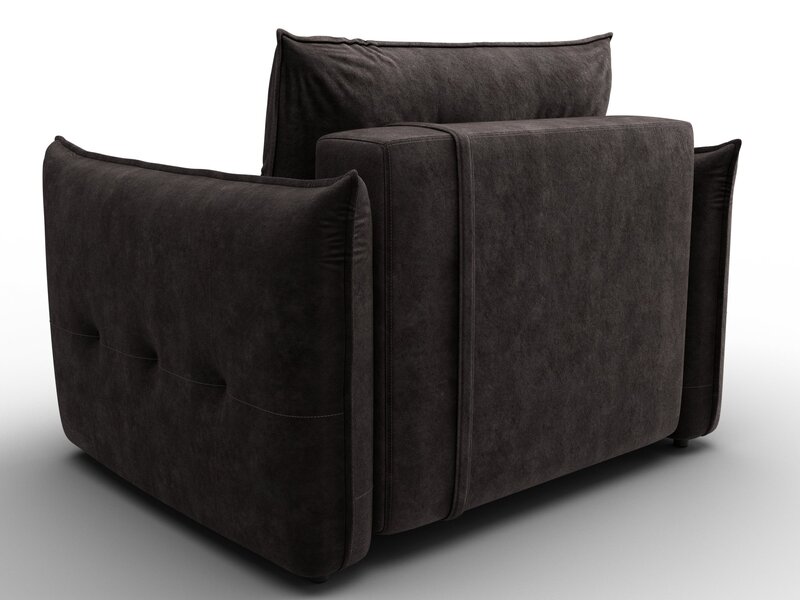 Кресло Лига-100 НПБ, Велюр, BRUT 17 коричневый