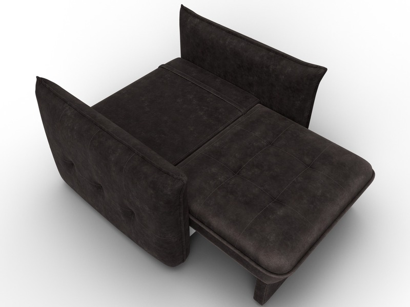 Кресло Лига-100 НПБ, Велюр, BRUT 17 коричневый