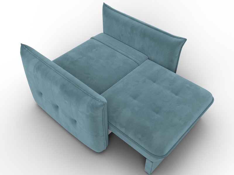 Кресло Лига-100 НПБ, Велюр, SEVEN 113 бирюзовый