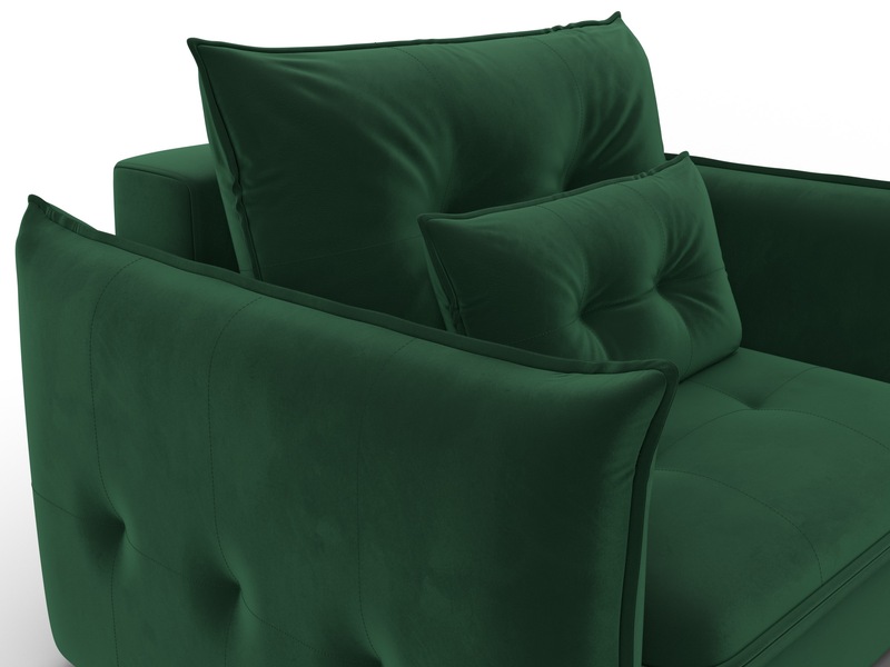 Кресло Лига-100 НПБ, Велюр, SEVEN 626 зеленый