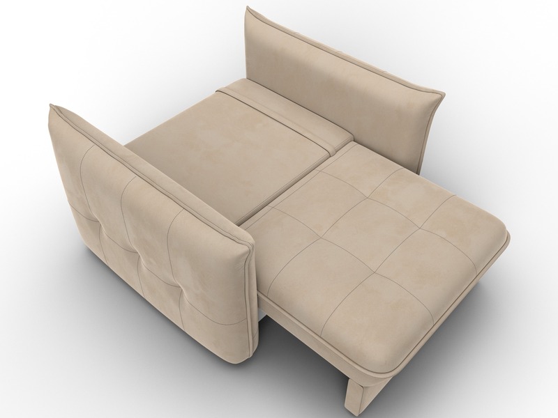 Кресло Лига-100 НПБ, Велюр, SEVEN 729 бежевый