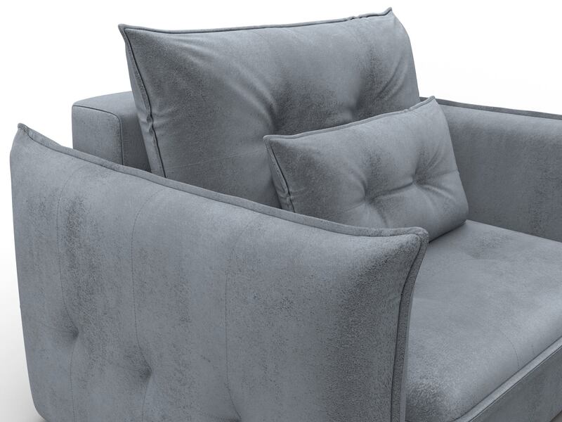 Кресло Лига-100 НПБ, Велюр, TOWER 10 серый