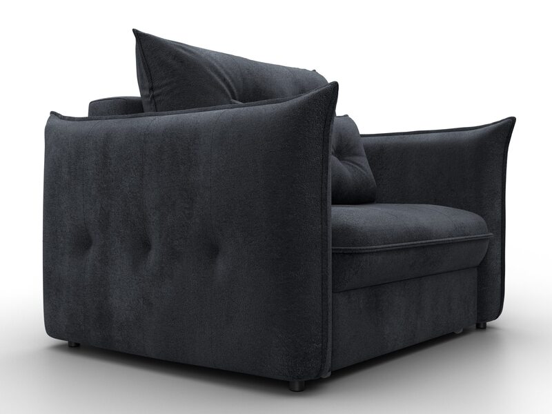 Кресло Лига-100 НПБ, Велюр, TOWER 11 темно-серый