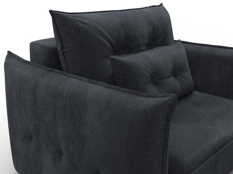 Кресло Лига-100 НПБ, Велюр, TOWER 11 темно-серый