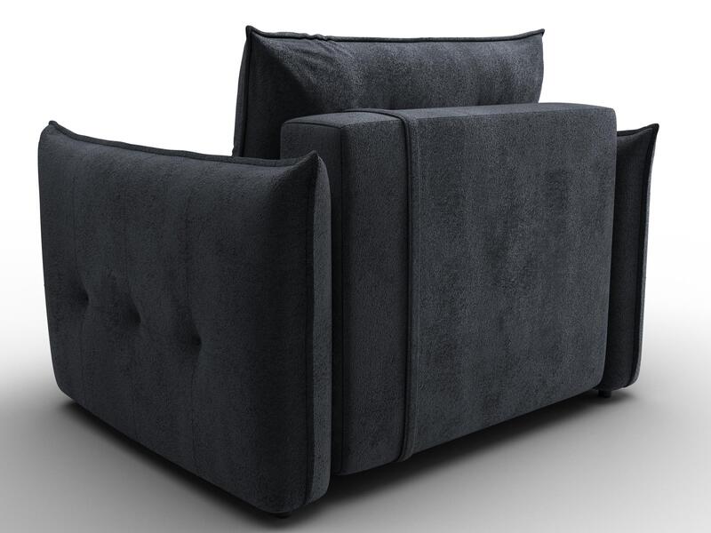 Кресло Лига-100 НПБ, Велюр, TOWER 11 темно-серый