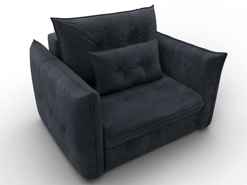 Кресло Лига-100 НПБ, Велюр, TOWER 11 темно-серый