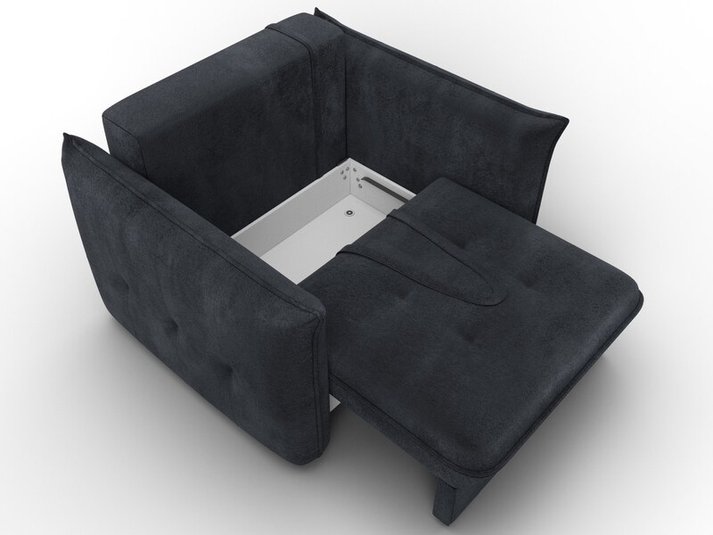 Кресло Лига-100 НПБ, Велюр, TOWER 11 темно-серый