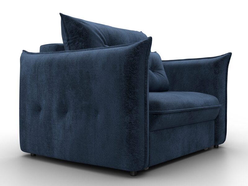 Кресло Лига-100 НПБ, Велюр, TOWER 13 синий