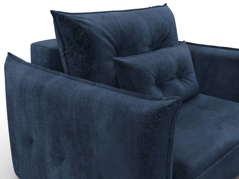 Кресло Лига-100 НПБ, Велюр, TOWER 13 синий