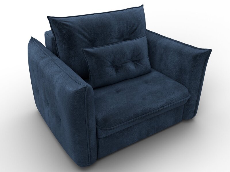 Кресло Лига-100 НПБ, Велюр, TOWER 13 синий