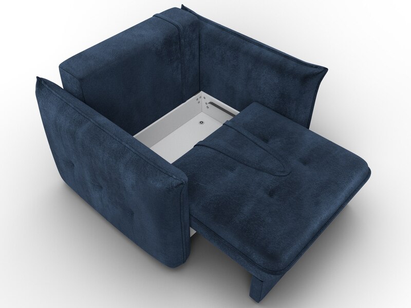 Кресло Лига-100 НПБ, Велюр, TOWER 13 синий