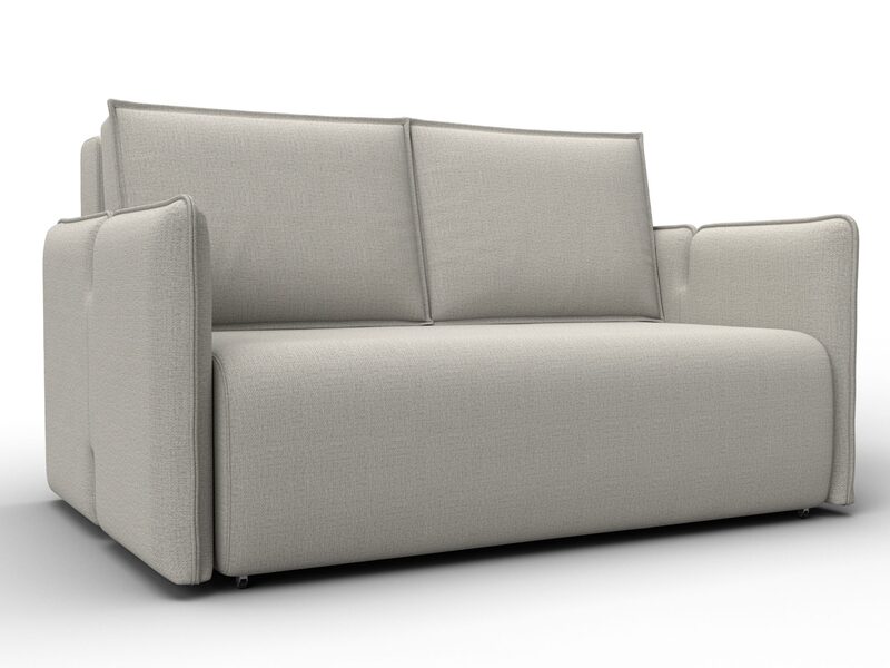 Диван прямой Лига-117, Рогожка, Амур 02 бежевый