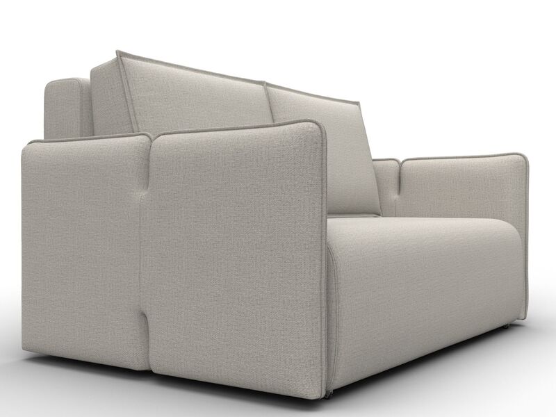 Диван прямой Лига-117, Рогожка, Амур 02 бежевый