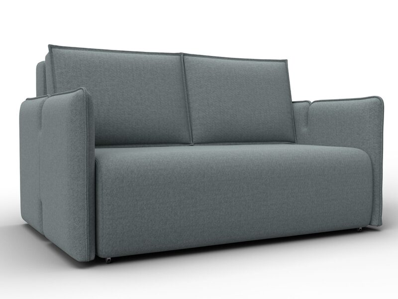 Диван прямой Лига-117, Рогожка, Амур 07 серый