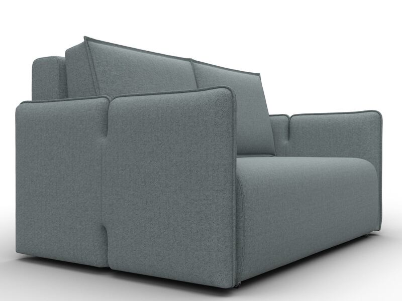 Диван прямой Лига-117, Рогожка, Амур 07 серый