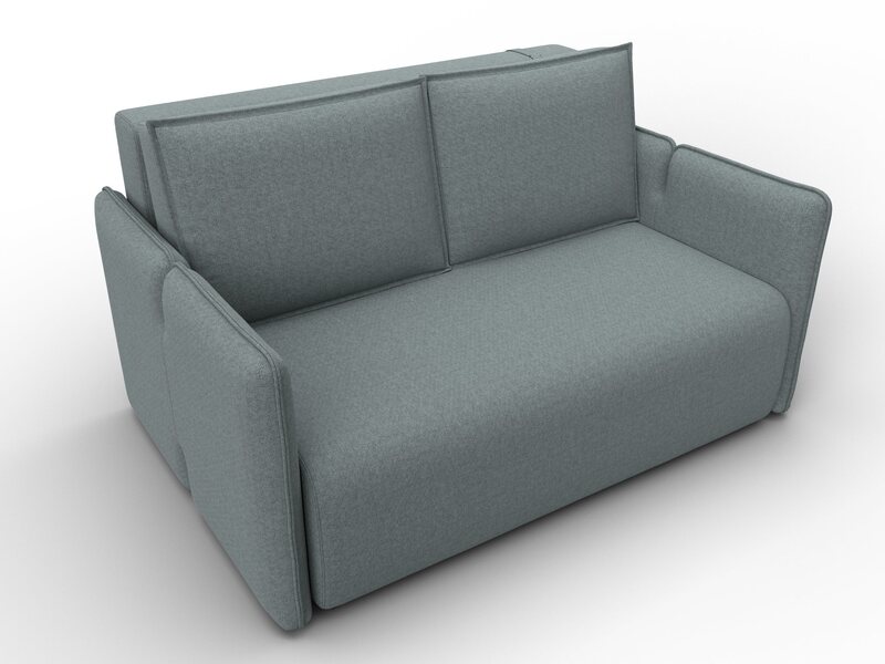 Диван прямой Лига-117, Рогожка, Амур 07 серый