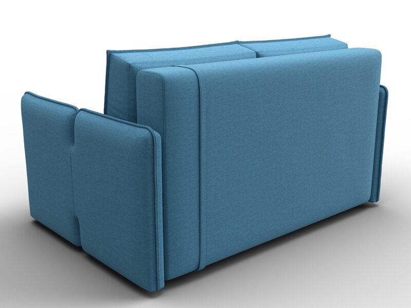 Диван прямой Лига-117, Рогожка, Амур 10 голубой