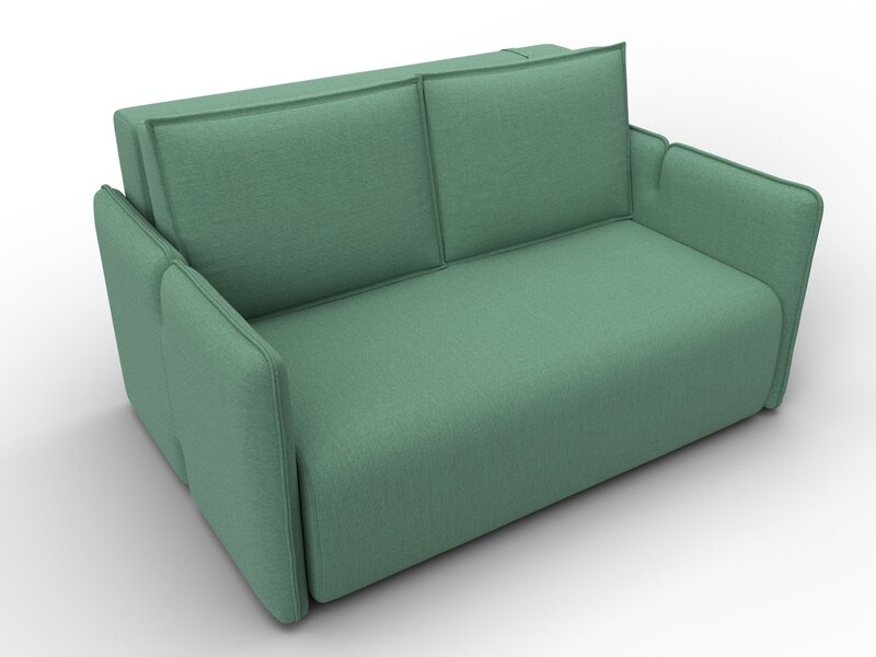 Диван прямой Лига-117, Рогожка, Амур 11 зеленый