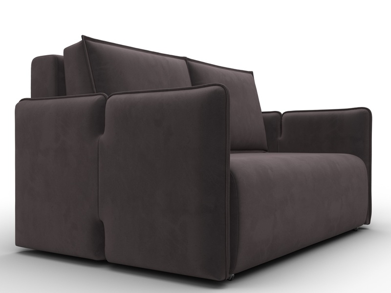 Диван прямой Лига-117, Велюр, SEVEN 727 коричневый